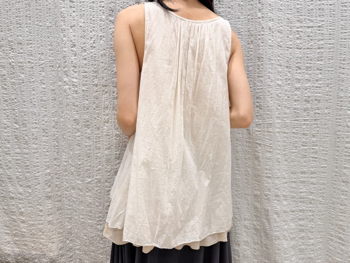 Lace-trim sleeveless blouse 상품이미지5