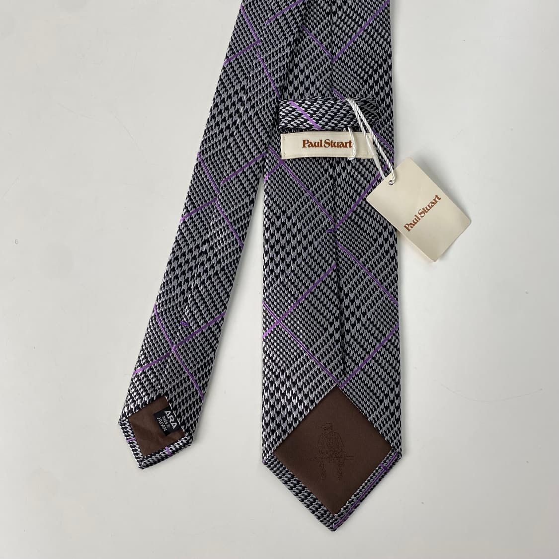 택달린 미사용품 폴스튜어트 (Paul Stuart) 정품 명품 체크넥타이 상품이미지3