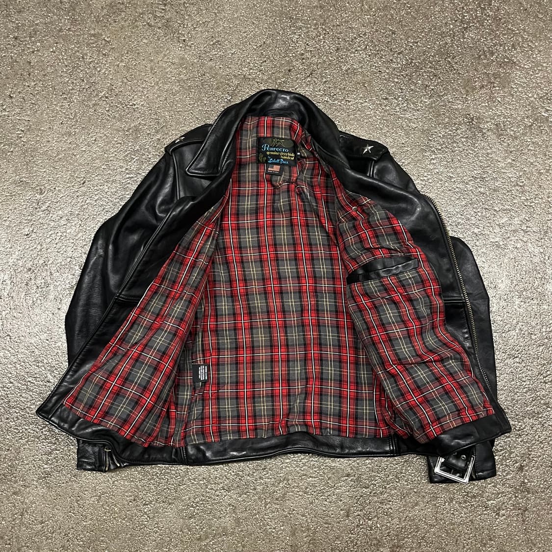 Schott 퍼펙토 더블 라이더 자켓 (100) 상품이미지5