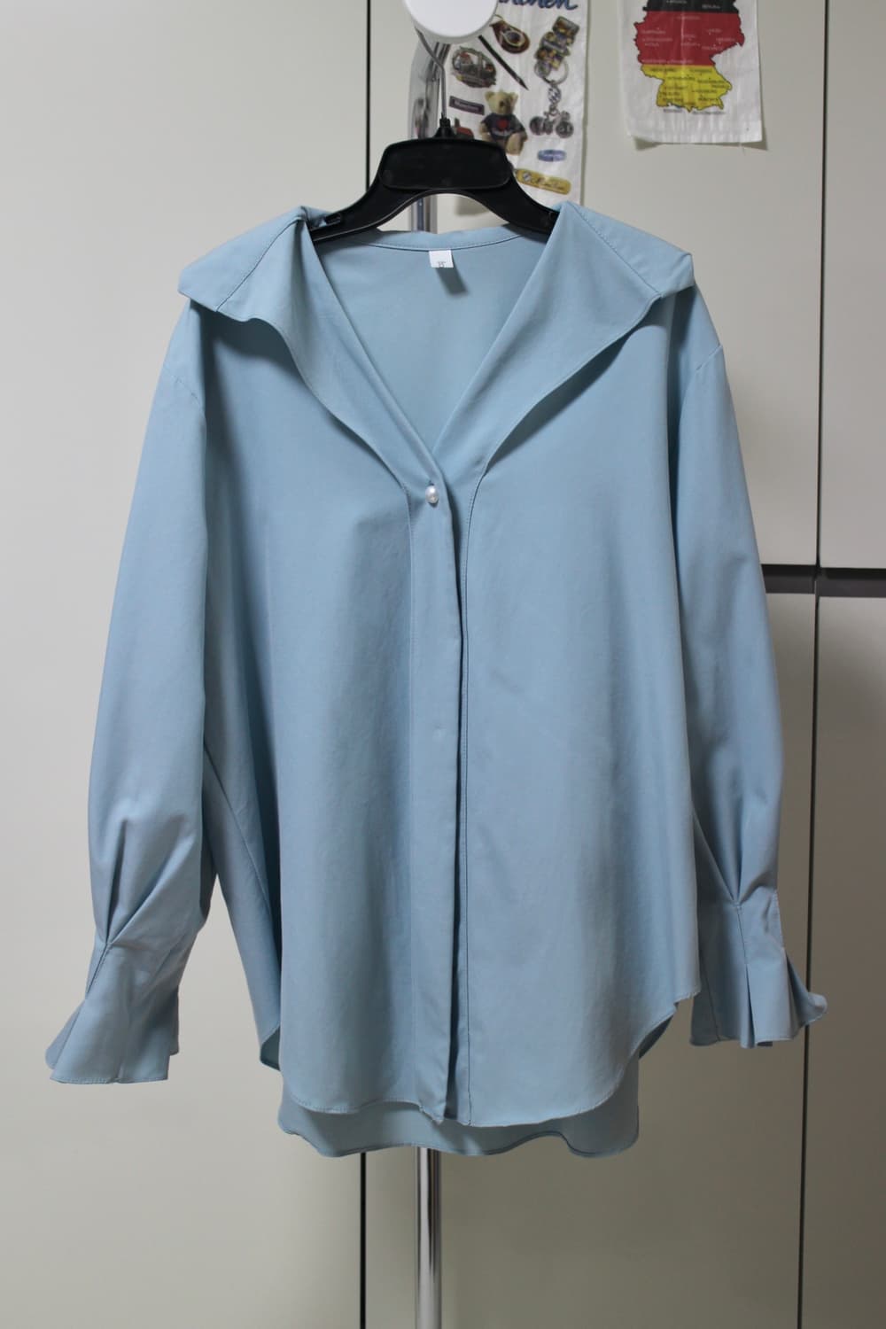 [빠른배송] 스카이블루 블라우스 상품이미지1