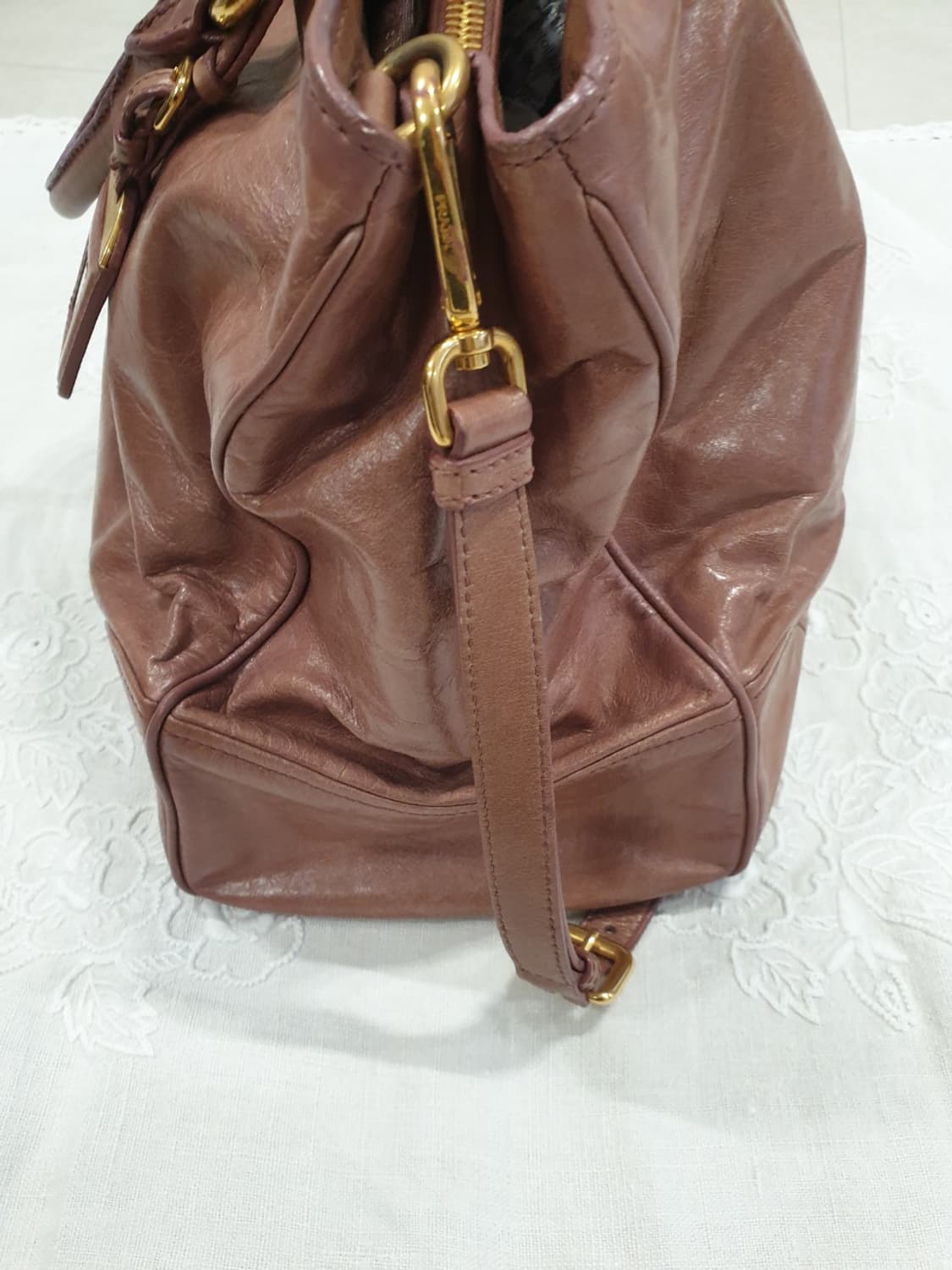 프라다 핑크가방 (숄더끈포함) 상품이미지7