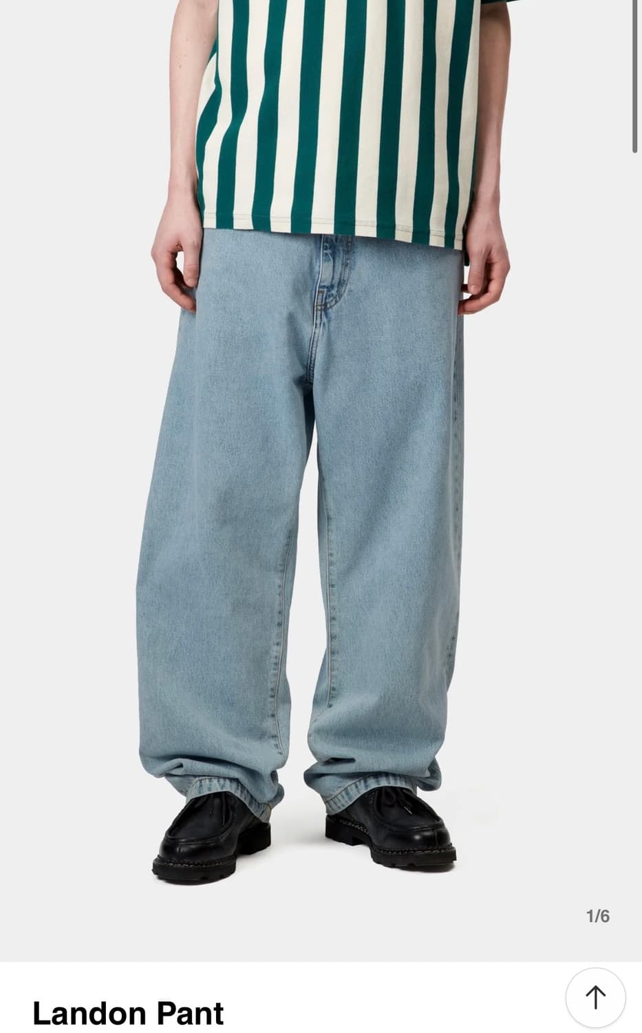 칼하트 랜든 데님 landon pant blue(bleached) 상품이미지1