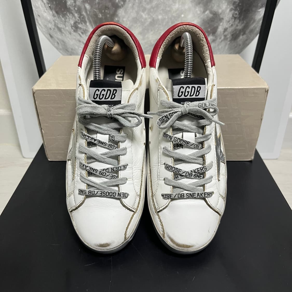 정품 39) 골든구스 스파클 실버 레드탭 스니커즈 250~255 상품이미지3