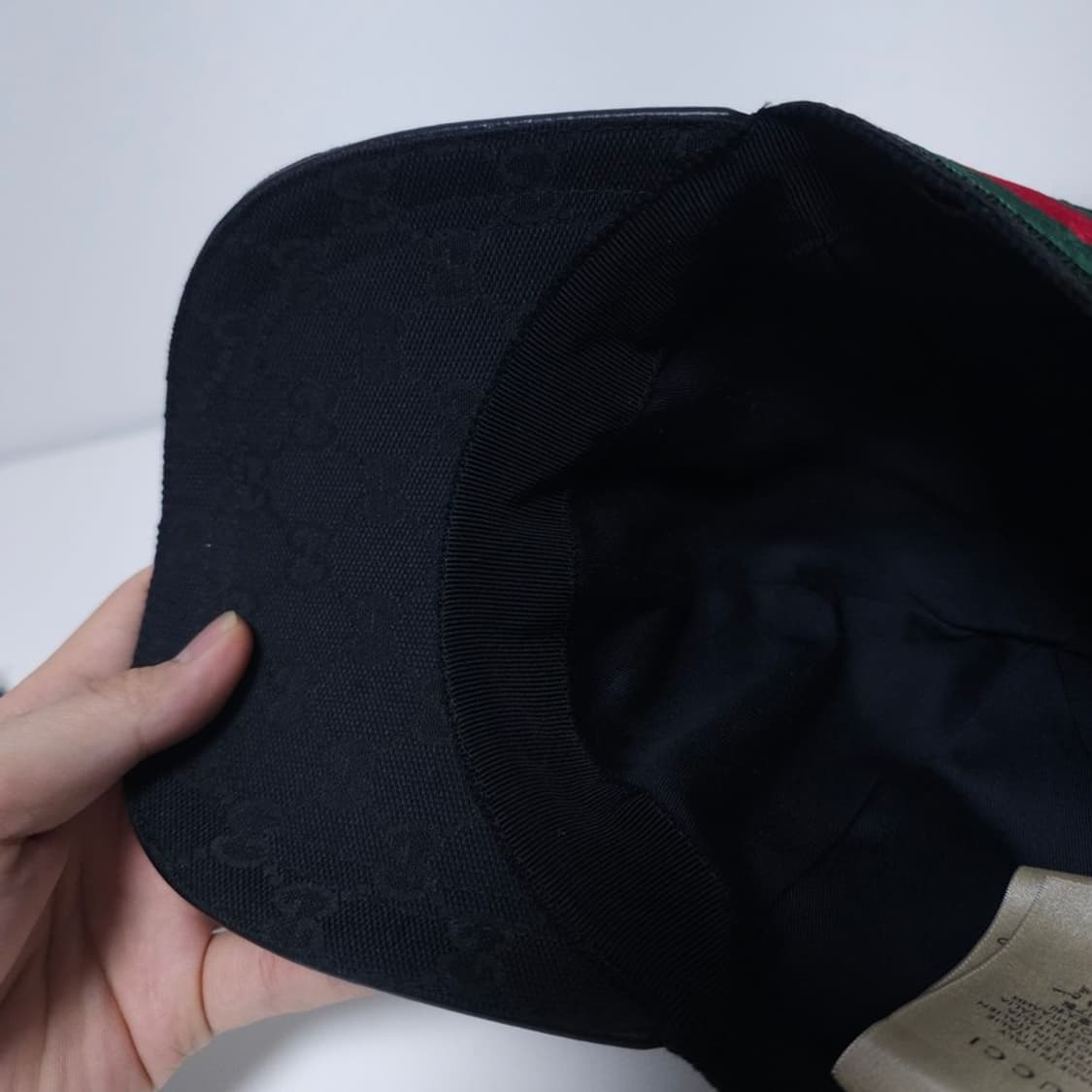 구찌 자카드 GG로고 모자 블랙  L 상품이미지6