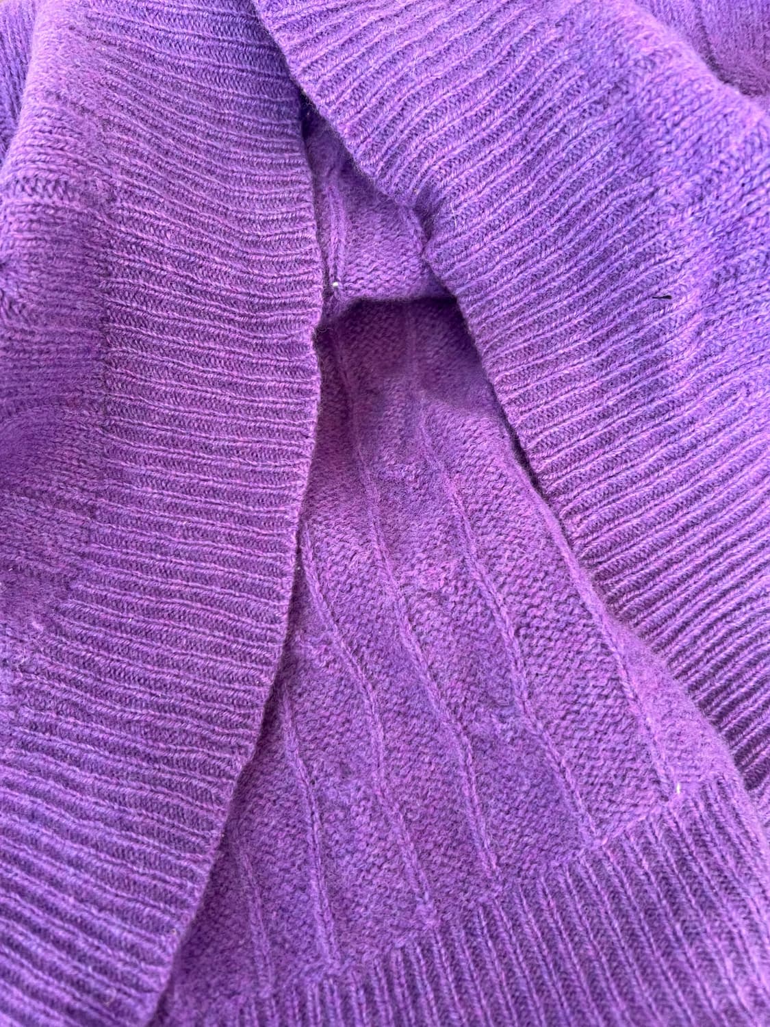 폴로랄프로렌 여성 퍼플 라운드니트 케이블니트 상품이미지6