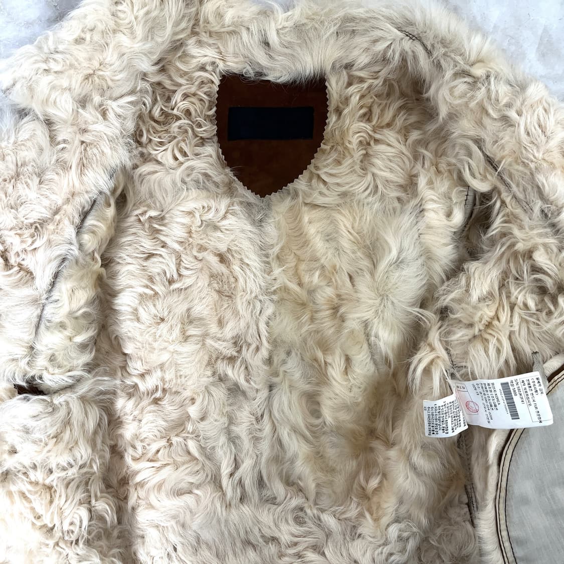 질스튜어트 리얼 무톤 양털자켓 S 상품이미지5