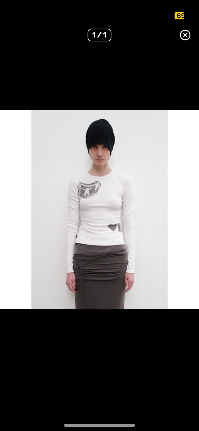 오픈와이와이 허그앤하트탑 화이트 상품이미지1