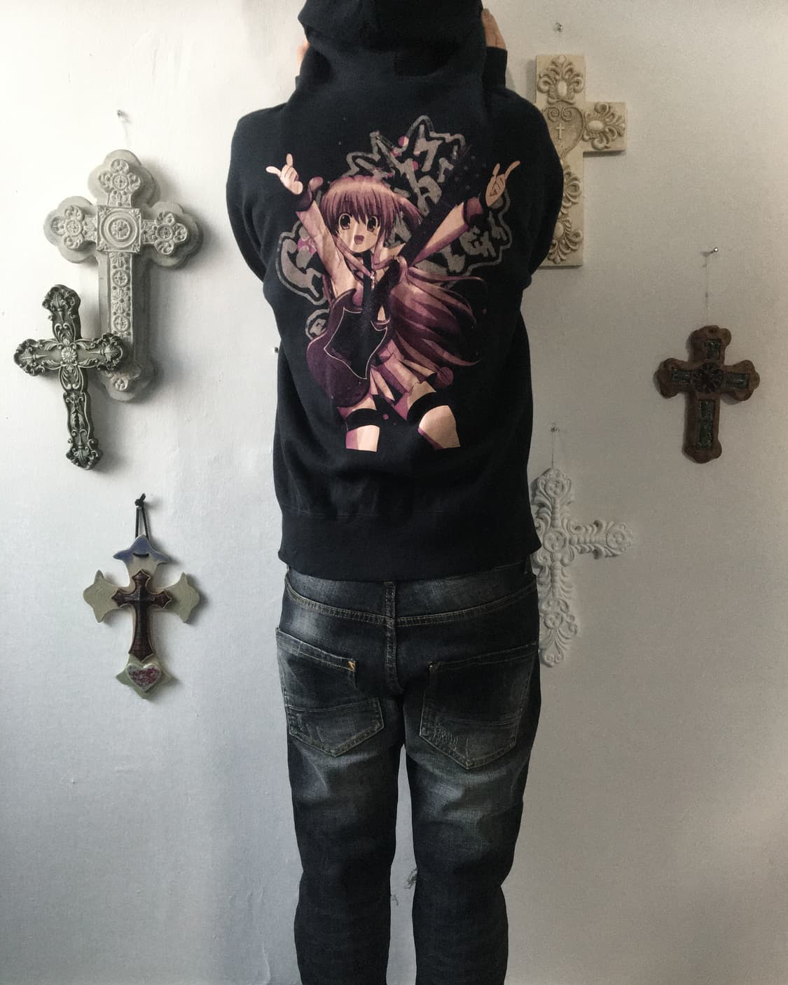 Anime printing hood zip up 상품이미지1