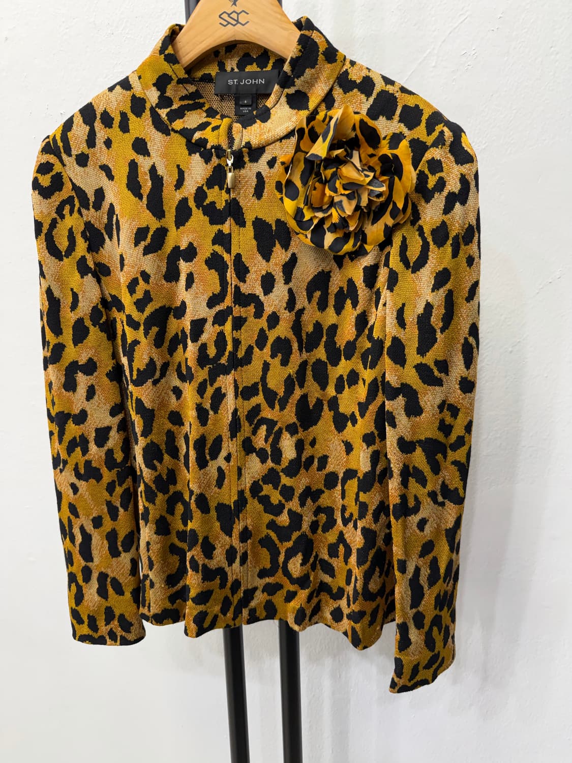매장판정품) 세인트존 센존 레오파드 패턴 자켓 6 상품이미지3