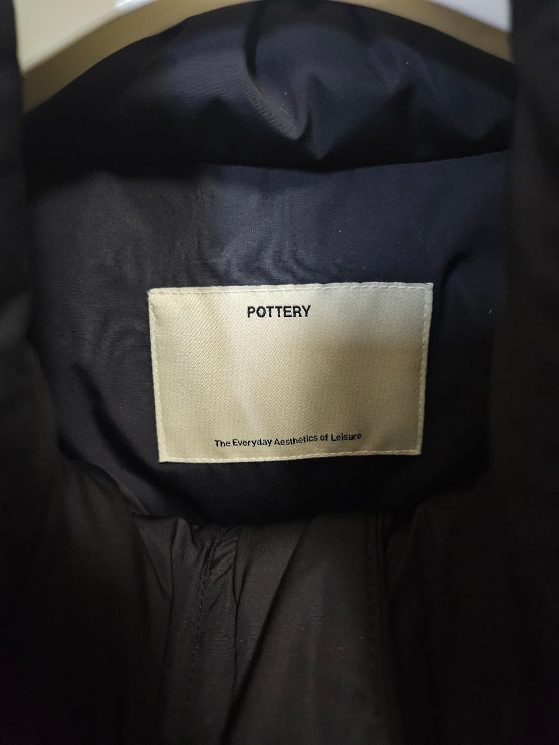 L ~ XL) 포터리 POTTERY 파일 파카 구스다운 패딩 블랙 상품이미지4