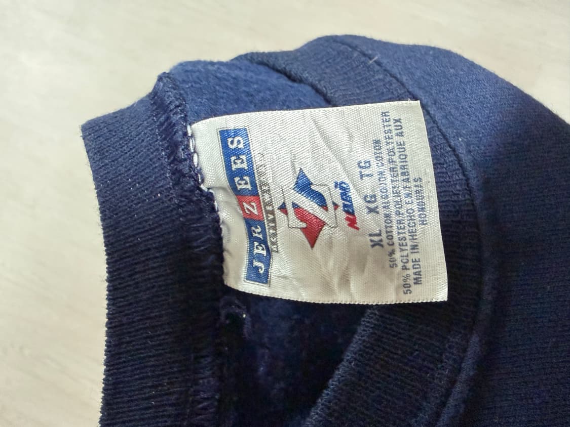 미국빈티지 Jerzees 네이비 프린팅 맨투맨 XL 상품이미지3