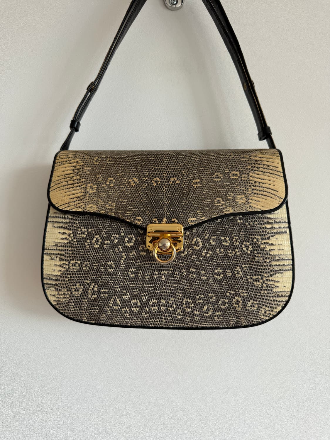 CROCO 리자드 레더 숄더백(크로스 가능) 상품이미지2