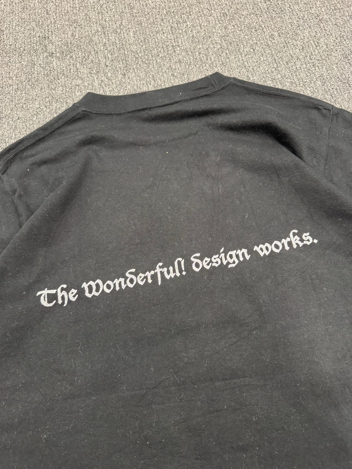 M)BEAMS T 빈티지 프린팅 블랙 반팔 티셔츠 상품이미지5