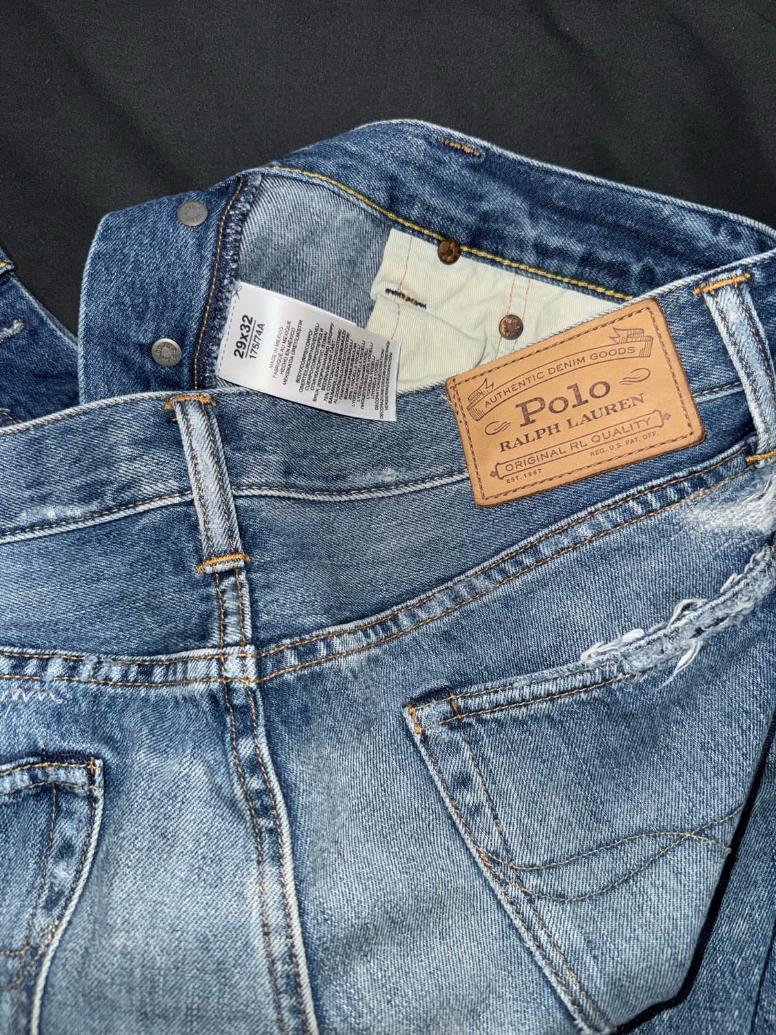 폴로 랄프로렌 디스트로이드 데님 29x32 상품이미지3