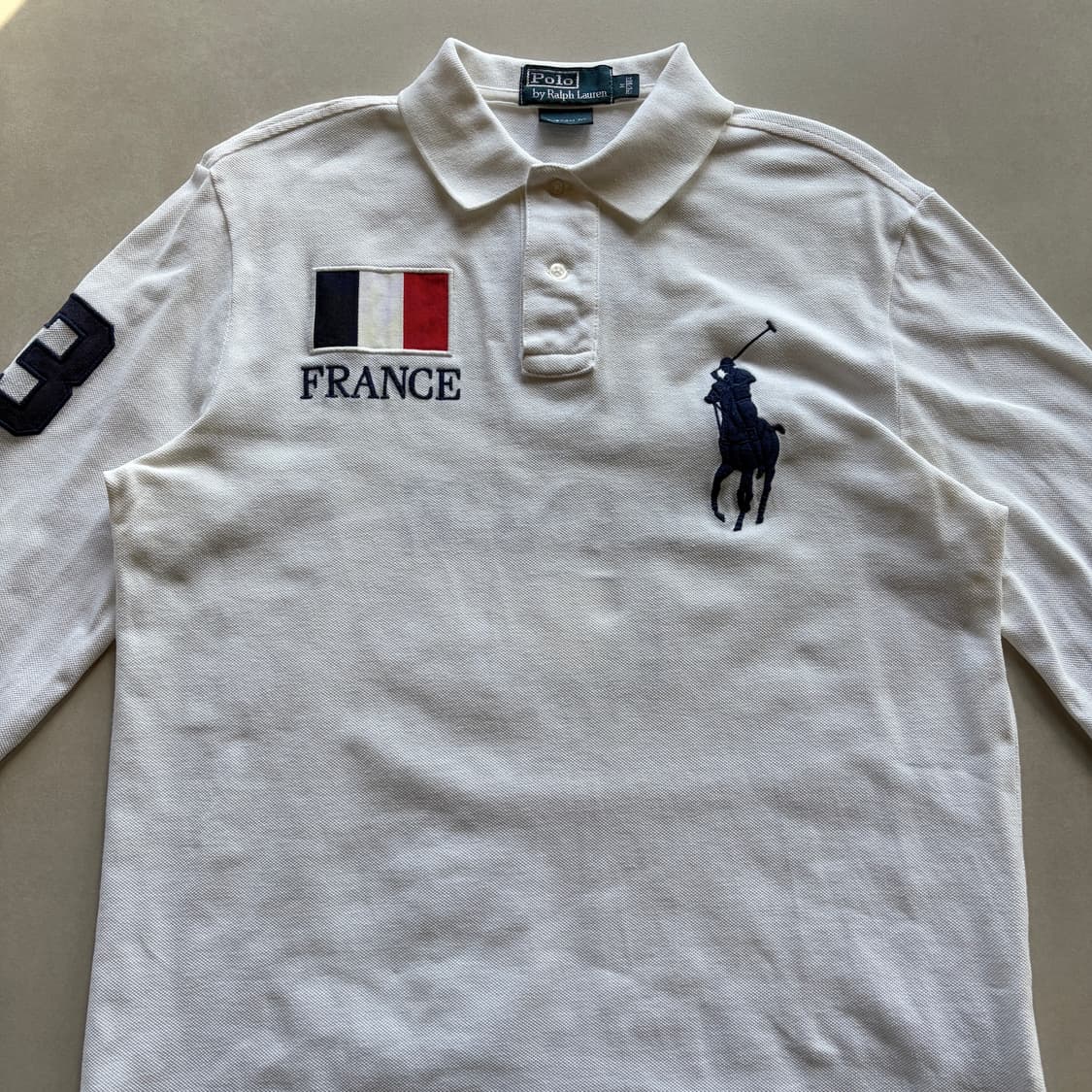 [M]폴로 랄프로렌 빅포니 프랑스 화이트 PK 롱슬리브 상품이미지5