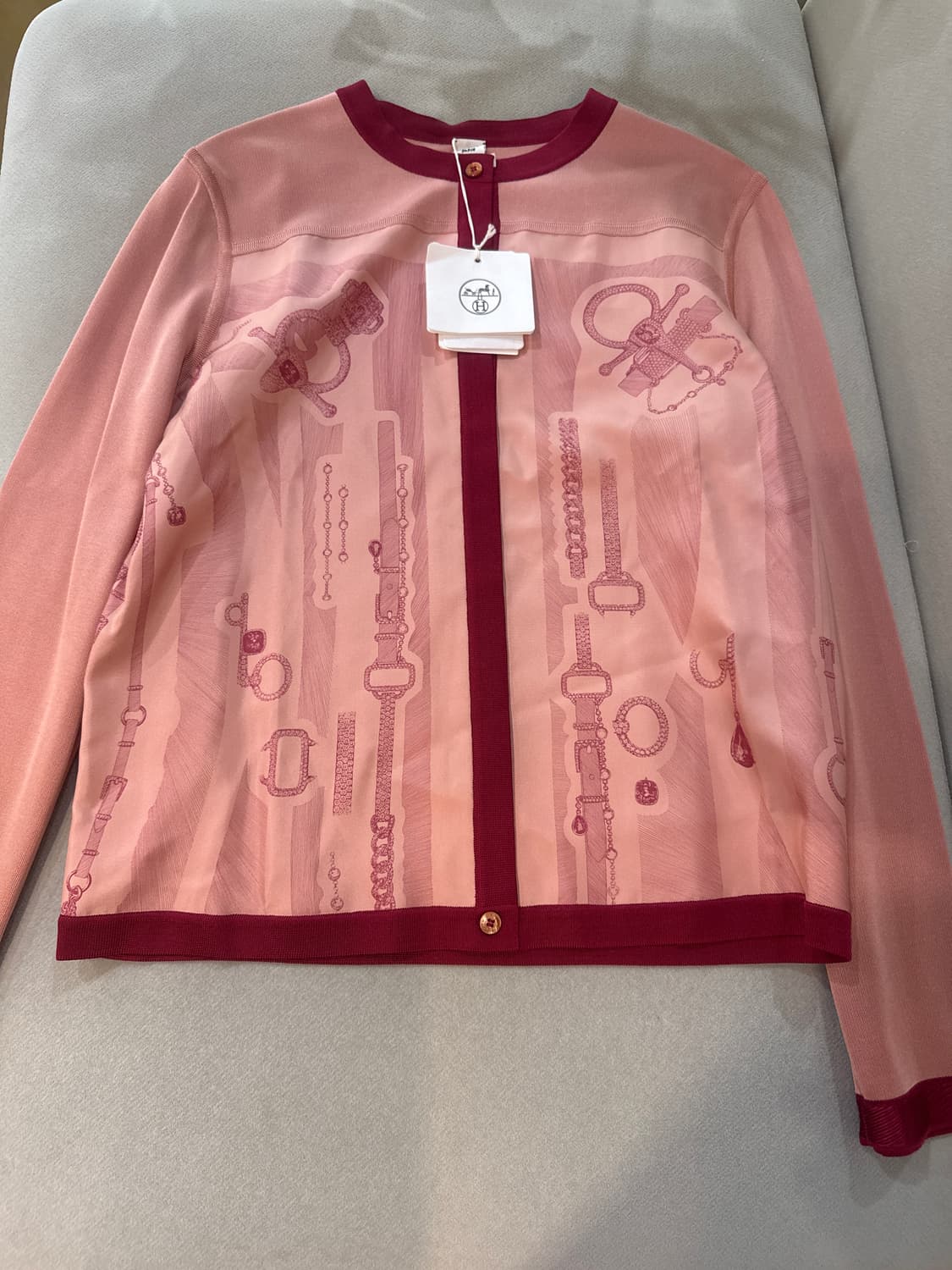 에르메스 실크 가디건 36 상품이미지1