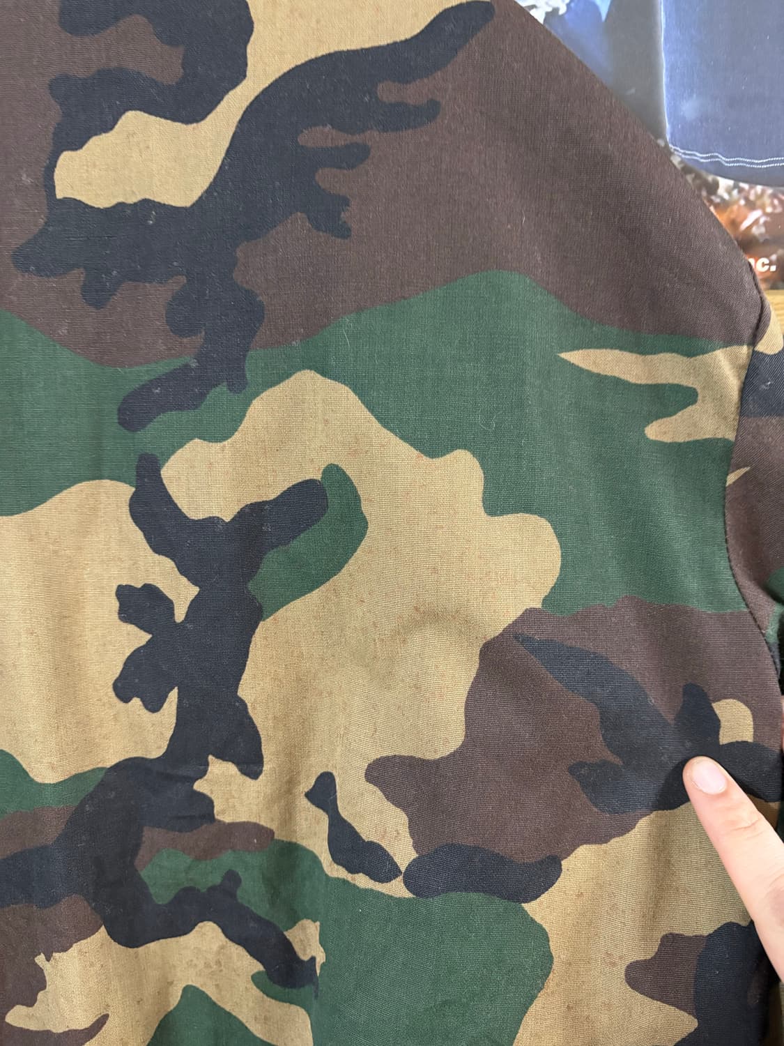 80‘s vtg Woodland Camo Flight Jacket. 상품이미지9