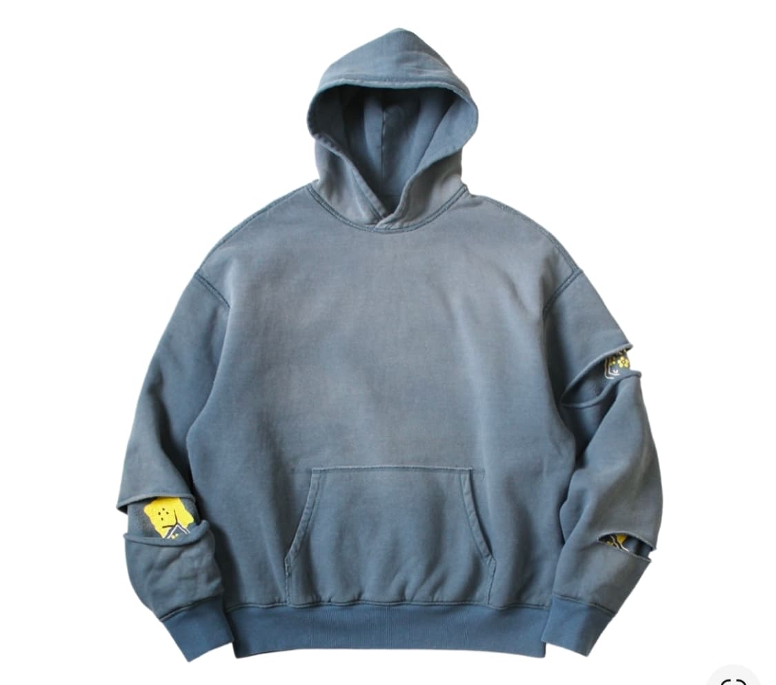 캐피탈 리버시블 플리스 엘보우 립 후드 패키쉬 레인보우 블루 상품이미지1