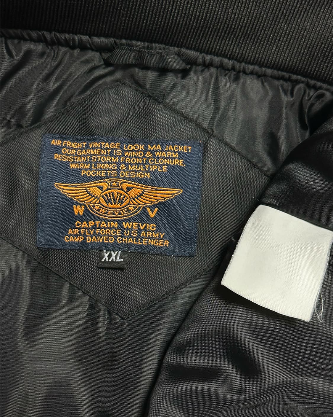 캡틴위빅 ma-1 항공점퍼 블랙 상품이미지4