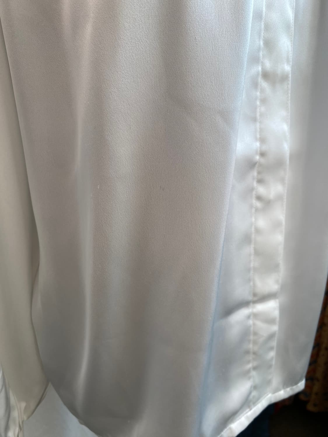 빈티지 화이트 실크블라우스(M-L) 상품이미지10
