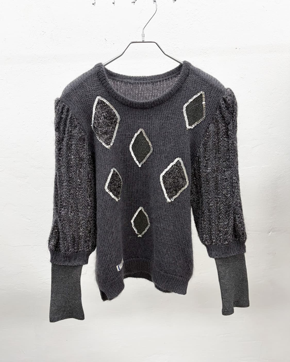 80s 입생로랑 트리콧 스팽글 스웨터 상품이미지1