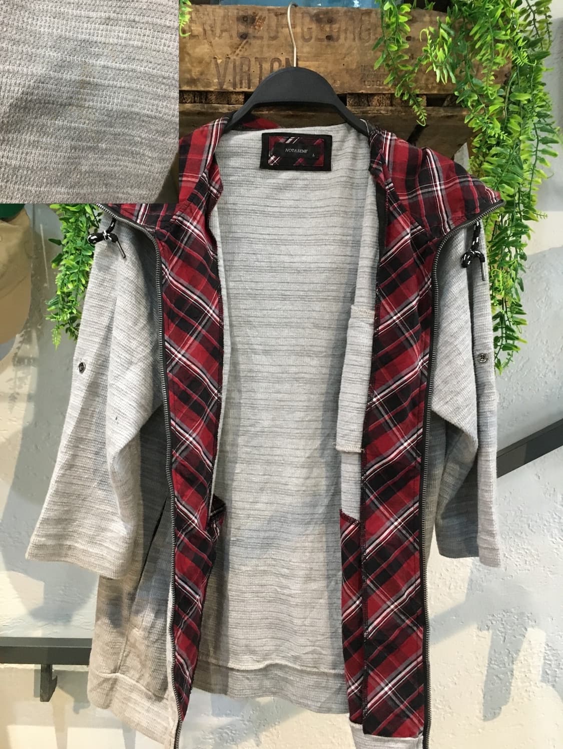 빈티지 그레이 체크 너드 코디세트  상품이미지5