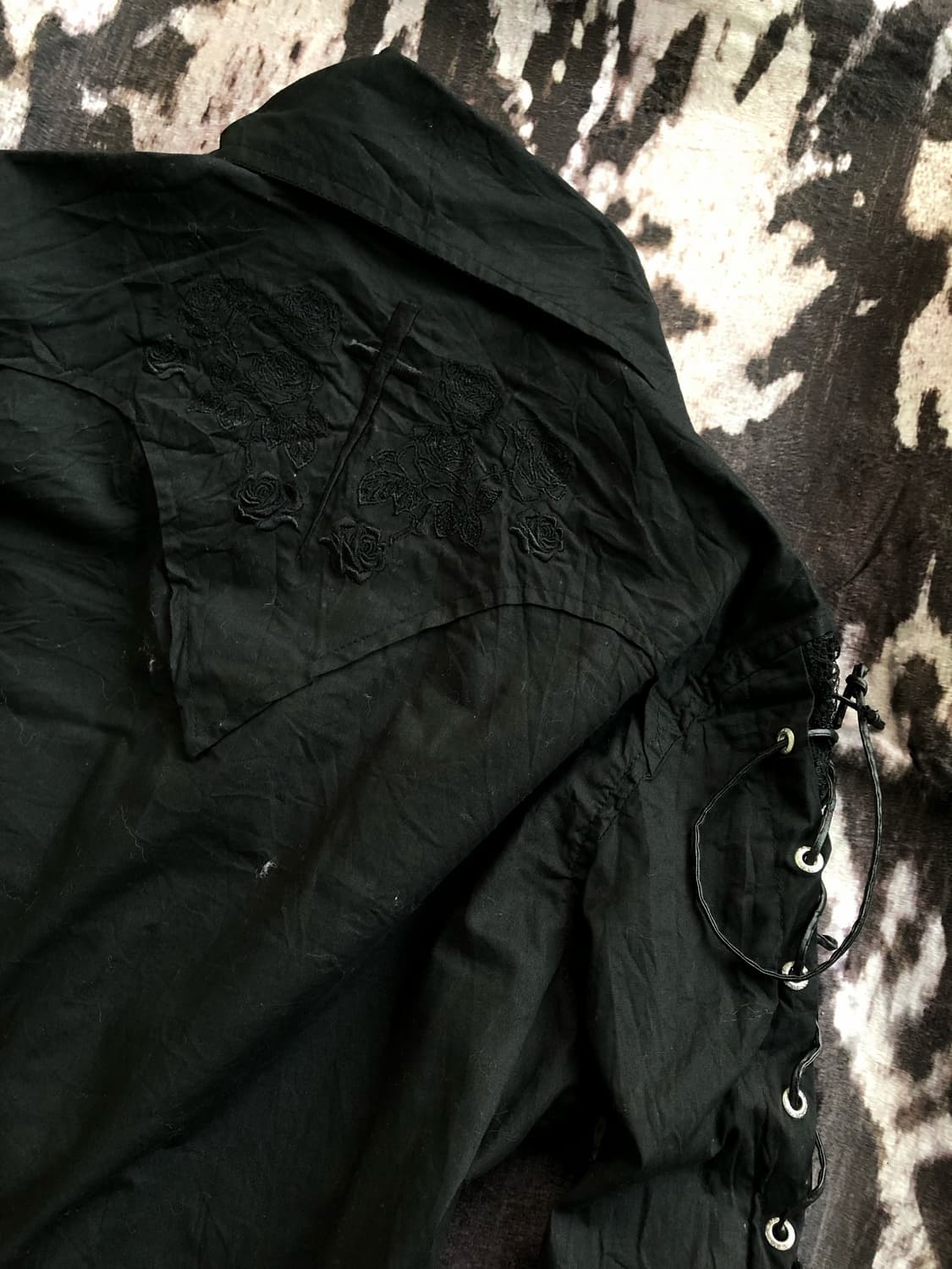 MadPunks eyelet frill shirt 상품이미지4