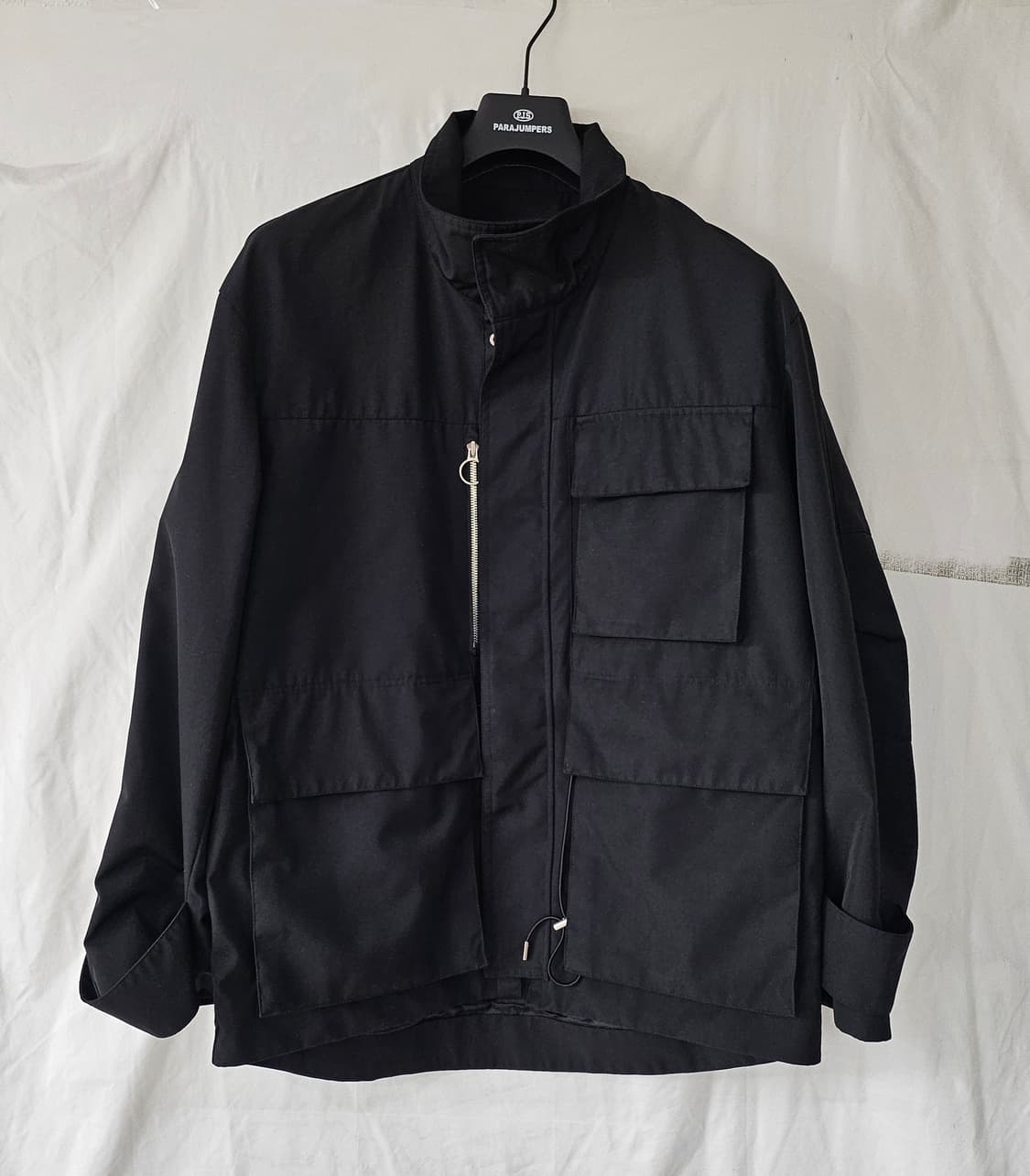 지오송지오 21 S/S 블랙 하이넥 사파리 야상 점퍼 상품이미지1