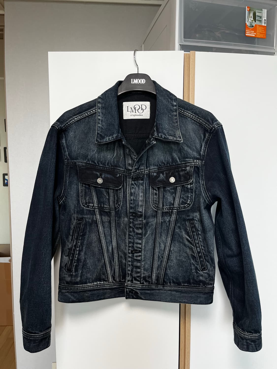 엘무드 데님 트러커 자켓 미드나잇블루 46 상품이미지2