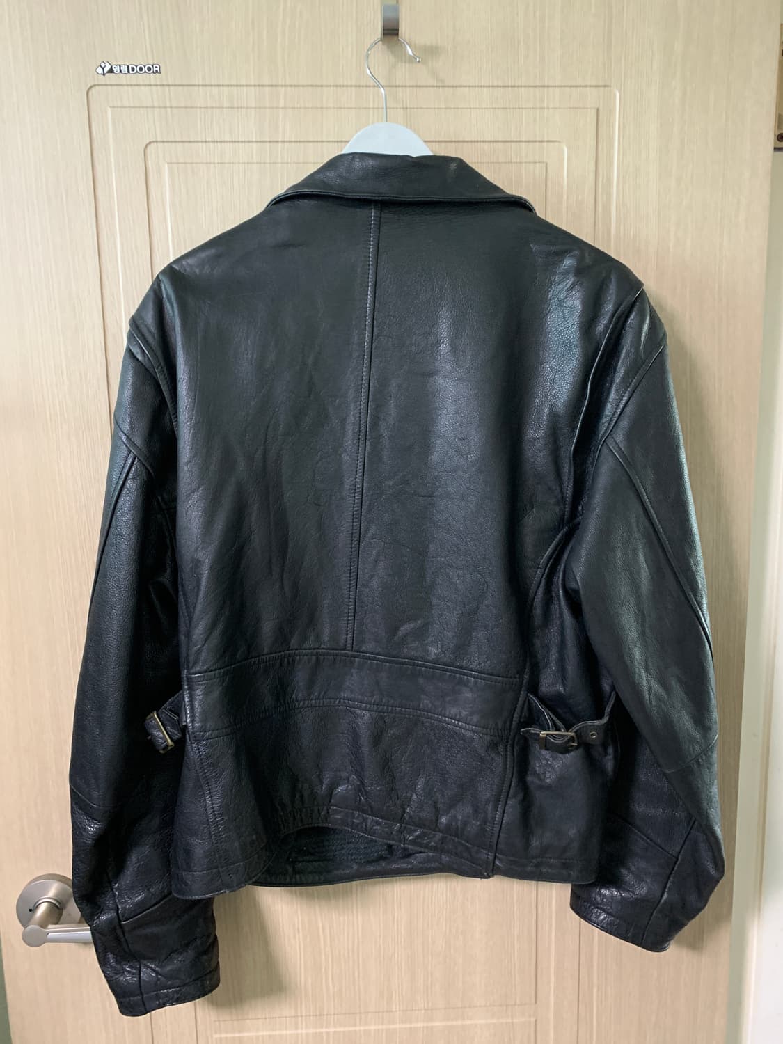 90s 올드 갭 레더 가죽 자켓 디트로이트 라이더 스타일 L 상품이미지7