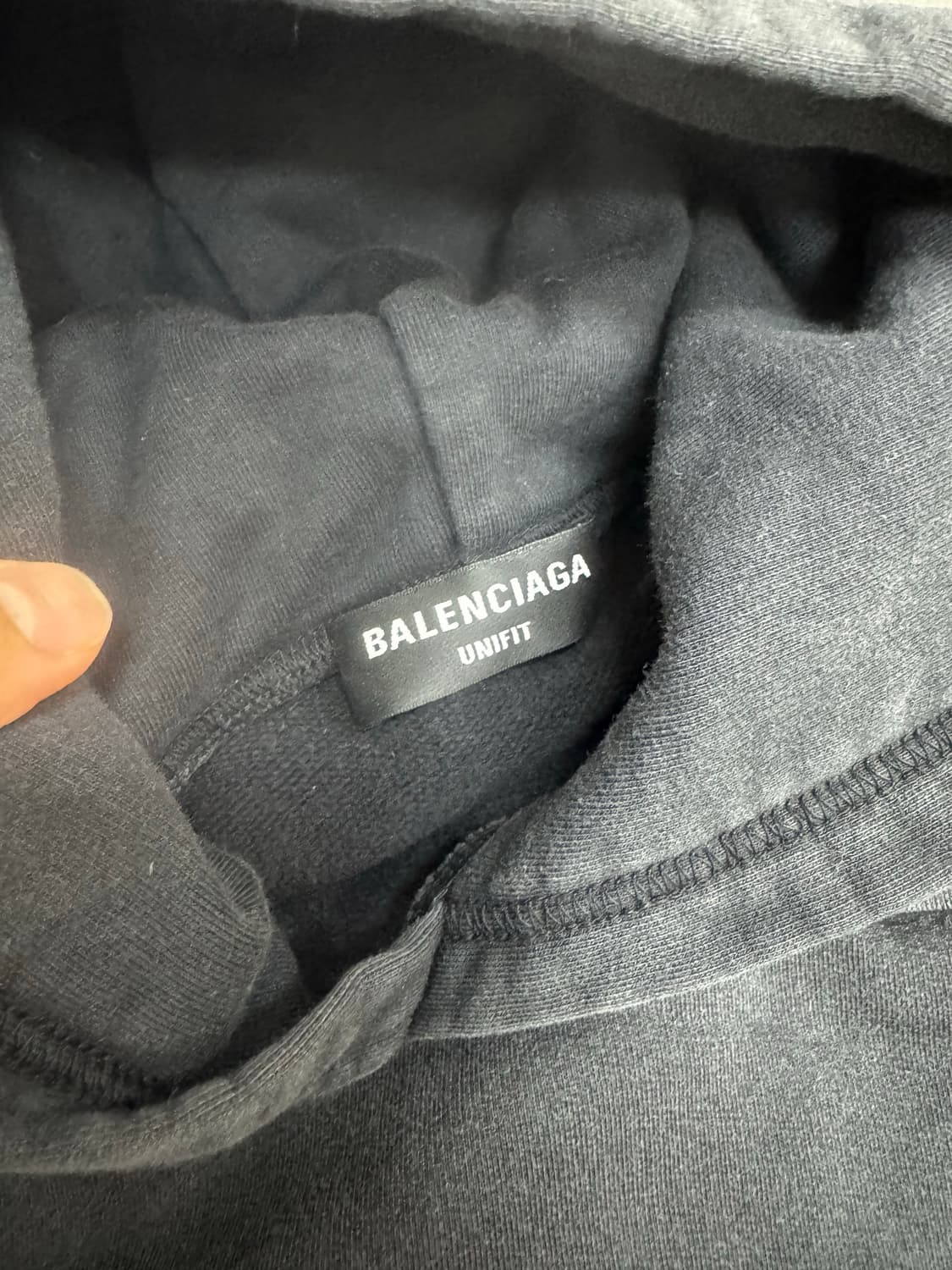 발렌시아가 로고 워싱 오버사이즈 후드 L 상품이미지6