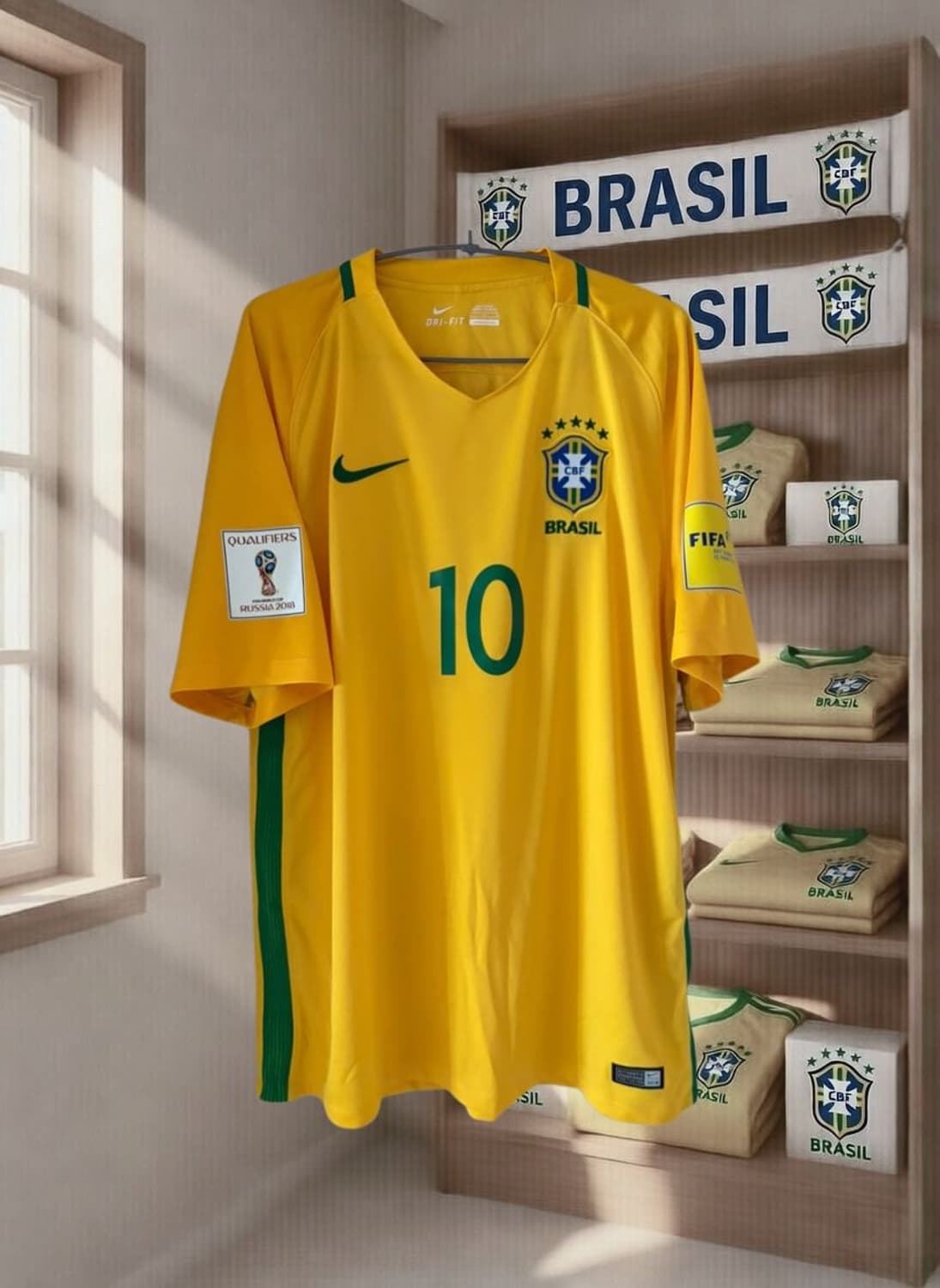 16-18 브라질 홈 네이마르 유니폼 정품 상품이미지1