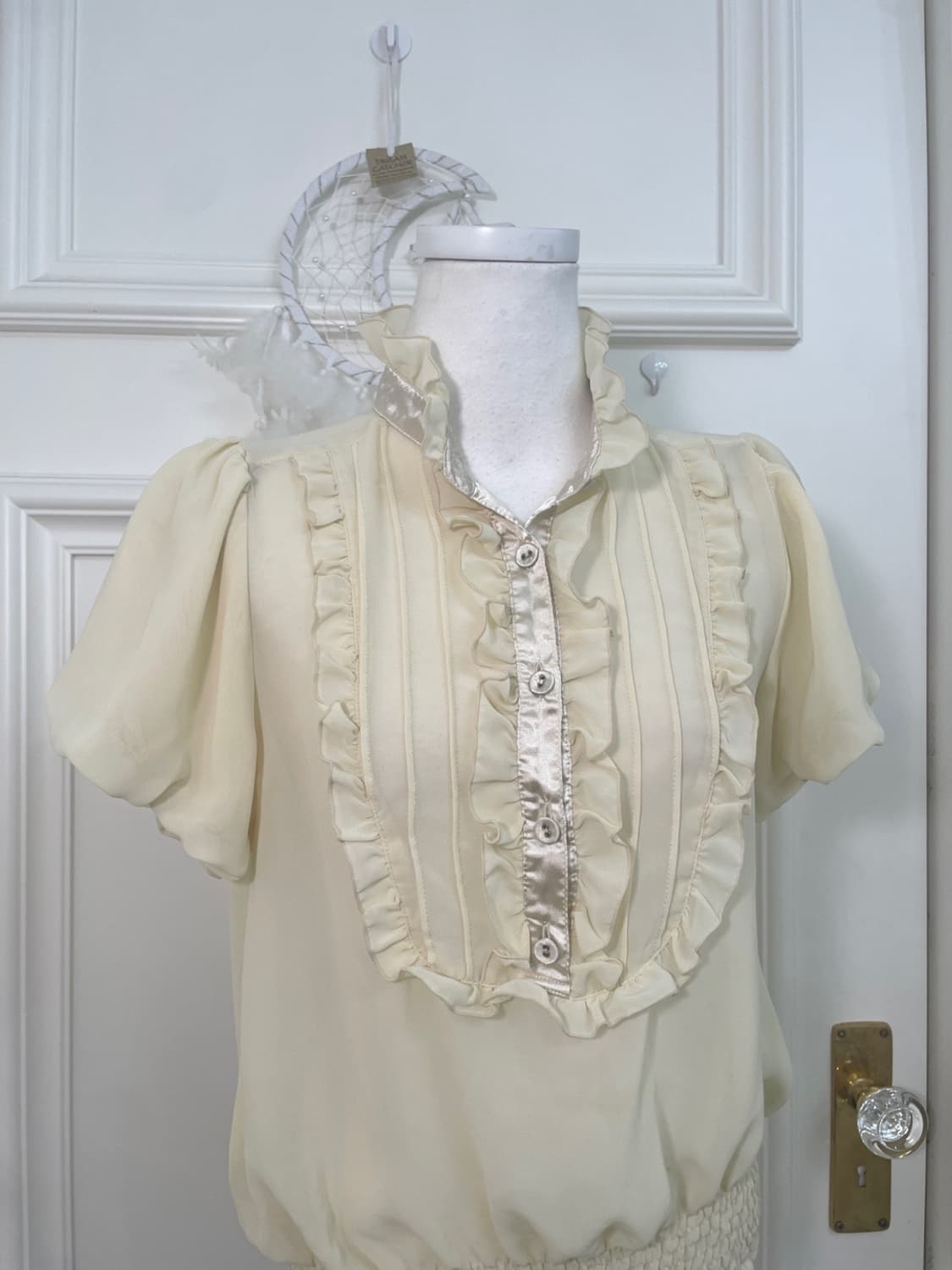 butter yellow ruffle princess blouse 상품이미지4