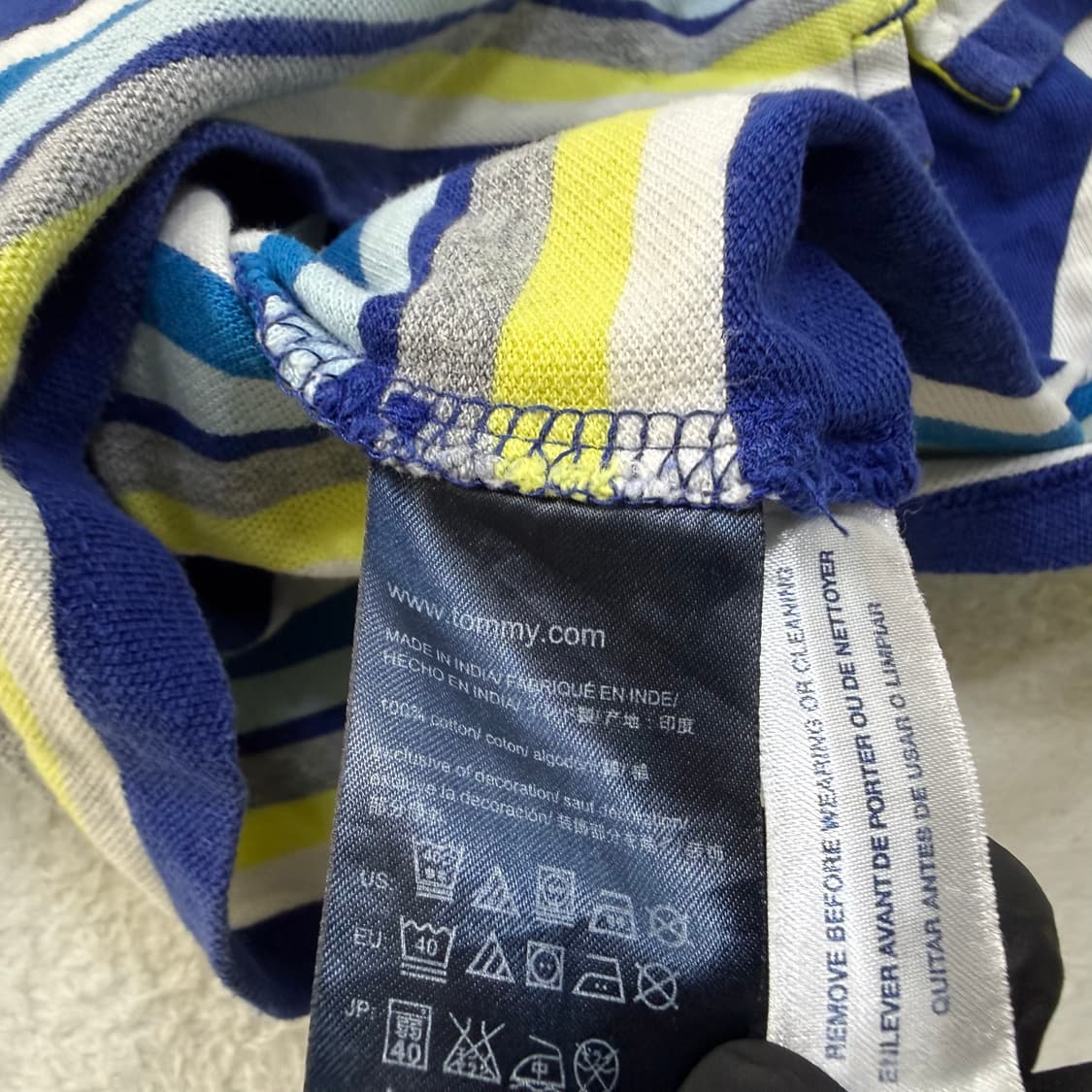 L12-14 타미힐피거 스트라이프 반팔티 0317T 상품이미지4