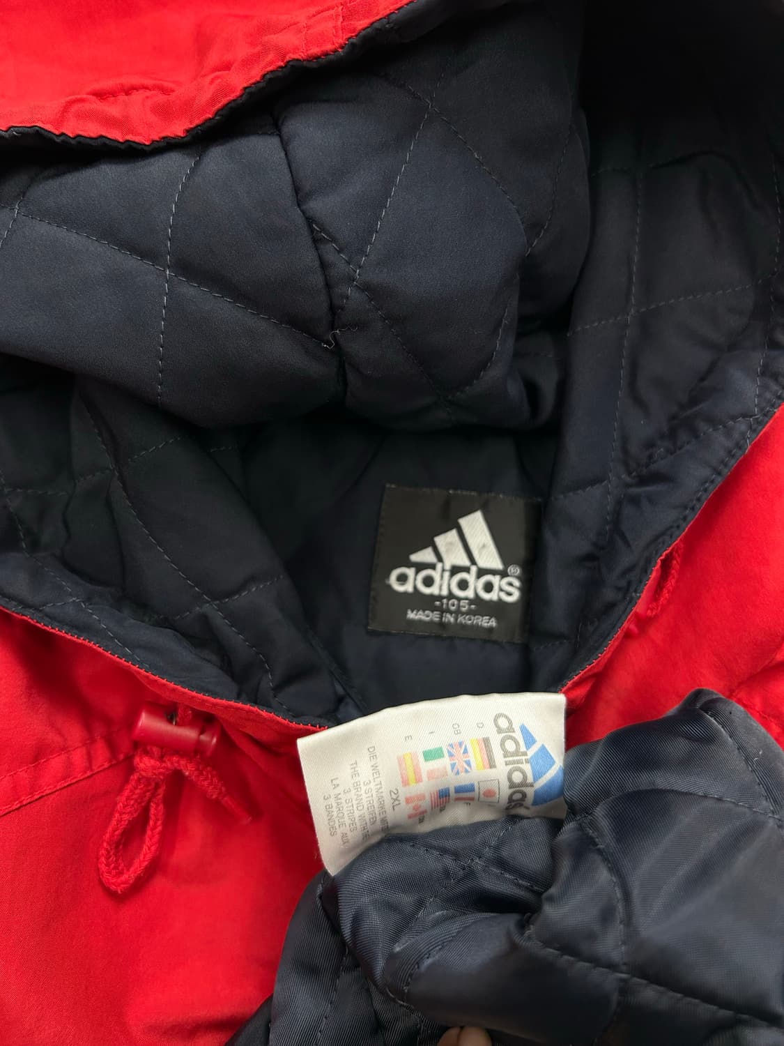 아디다스 00s 네이비 레드 누빔 자켓 XL 상품이미지7