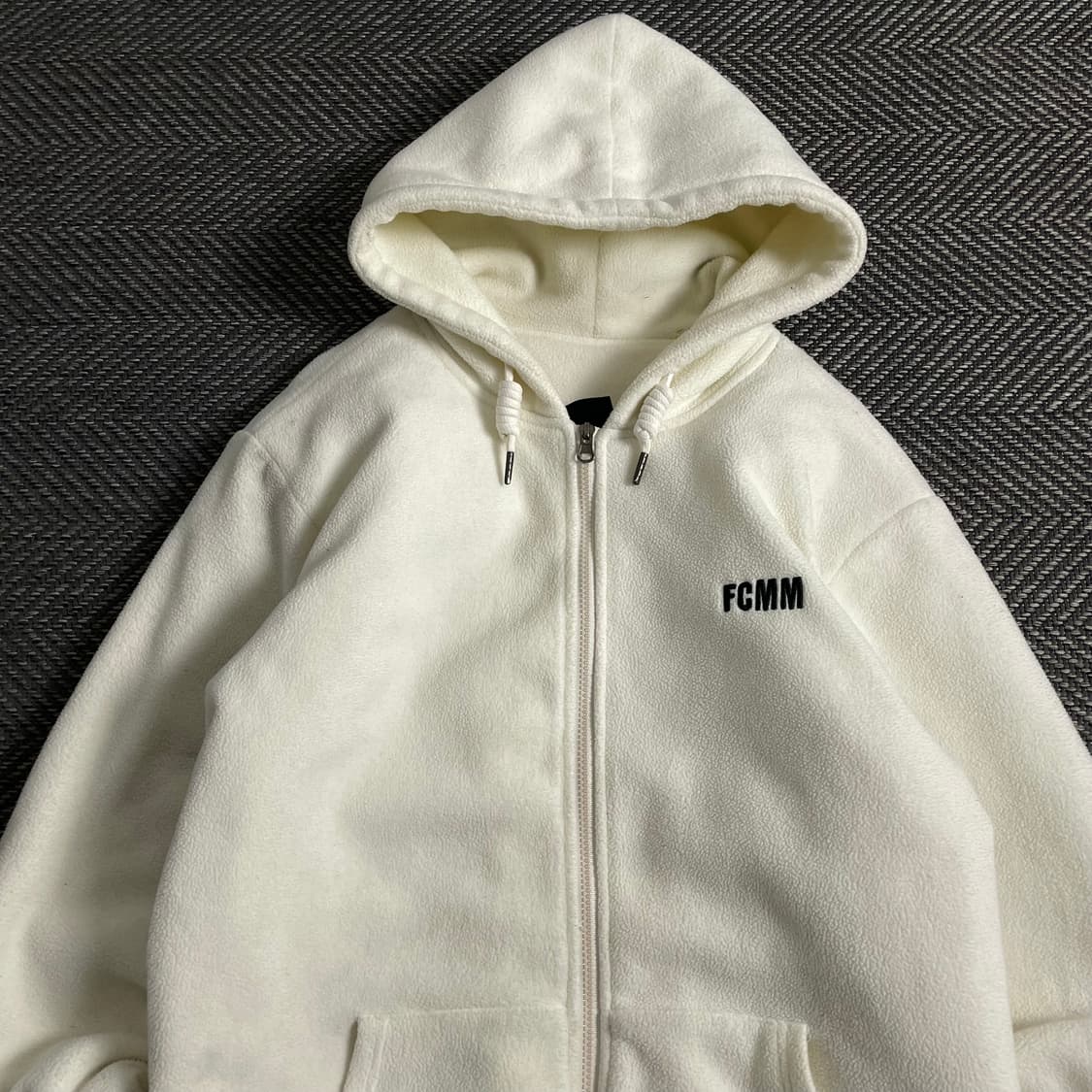 FCMM 빅로고 누빔 루즈핏 플리스 후드집업y 3871 상품이미지3