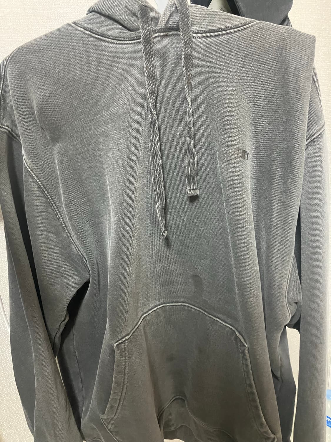 오베이 인터네셔널 서울 오버다이드 후드 챠콜 상품이미지1