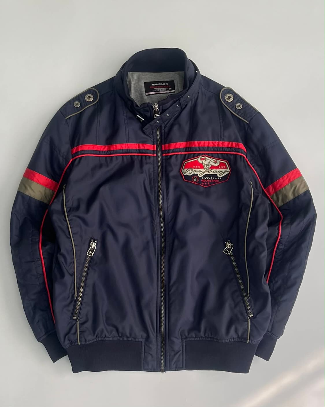 [100]BangBang 00s 레이싱 무드 올드스쿨 스포츠 자켓 상품이미지1