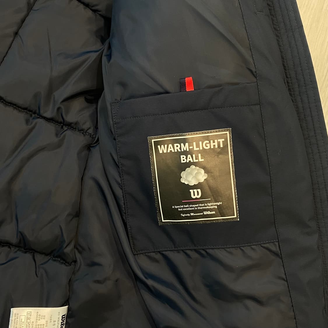 윌슨 네오몬스터 하프 패딩 M 네이비 상품이미지6