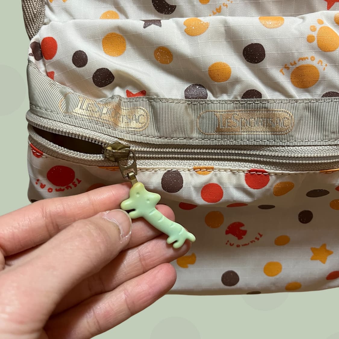 츠모리 치사토x레스포삭 고양이 땡땡이 백팩 상품이미지7