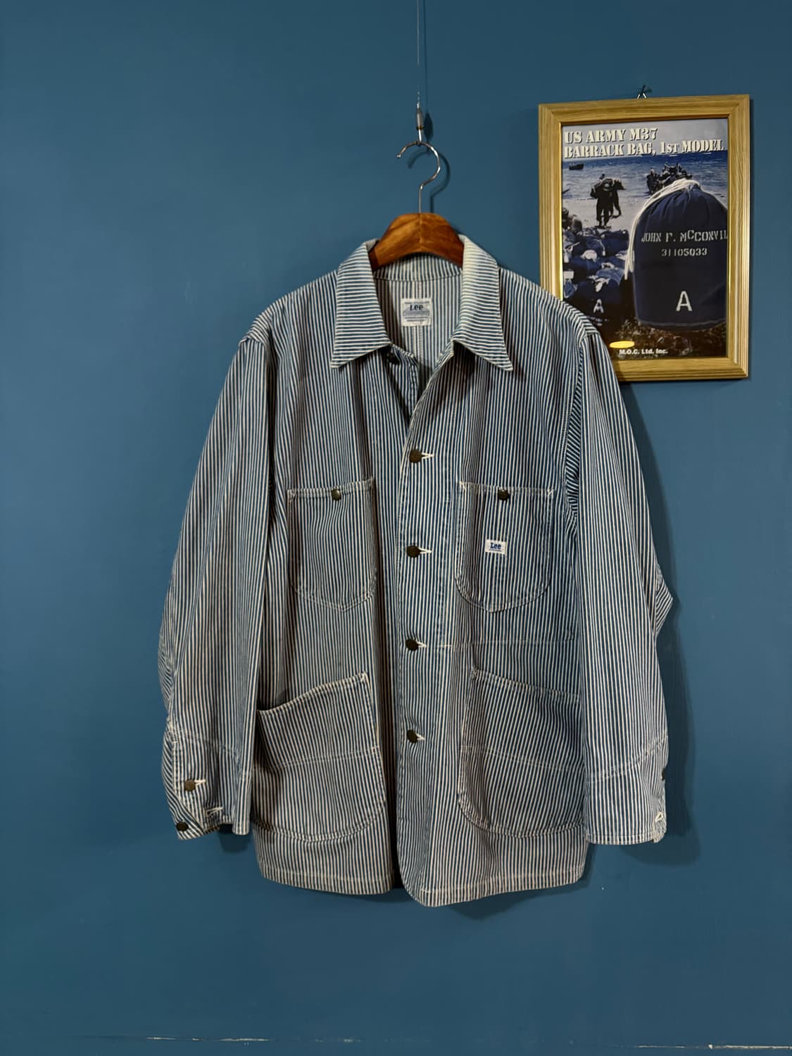 90’s Lee japan hickory coverall Jacket. 상품이미지1