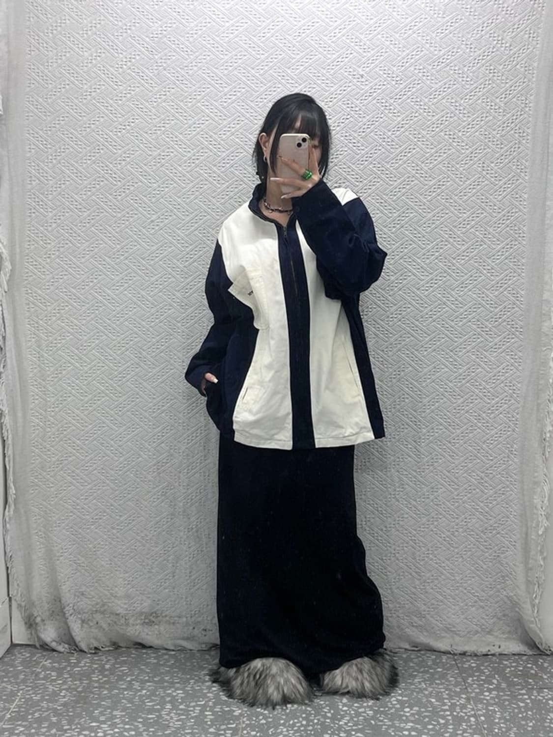 디스이즈네버댓 올드스쿨 빈티지 배색 워크 자켓 L C08129 상품이미지2