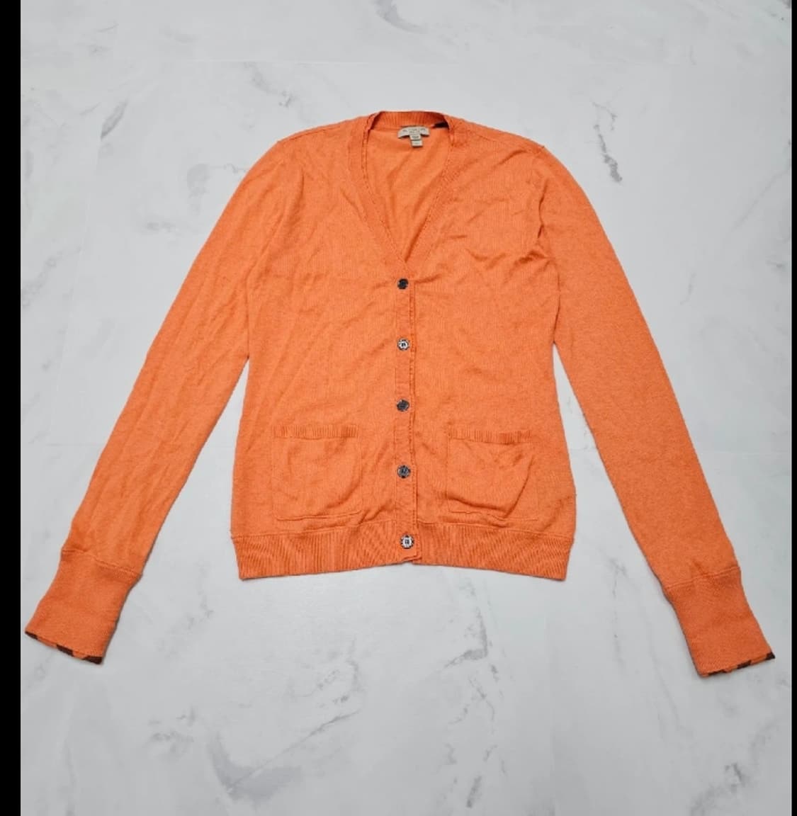 버버리 브릿 오렌지 가디건 ~77 상품이미지3
