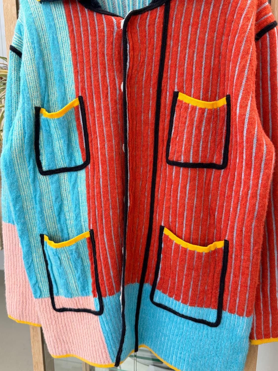 colorblock knit cardigan 상품이미지3