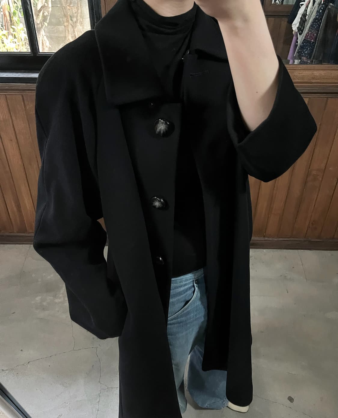 JPV neckline fur cashmere coat 상품이미지5