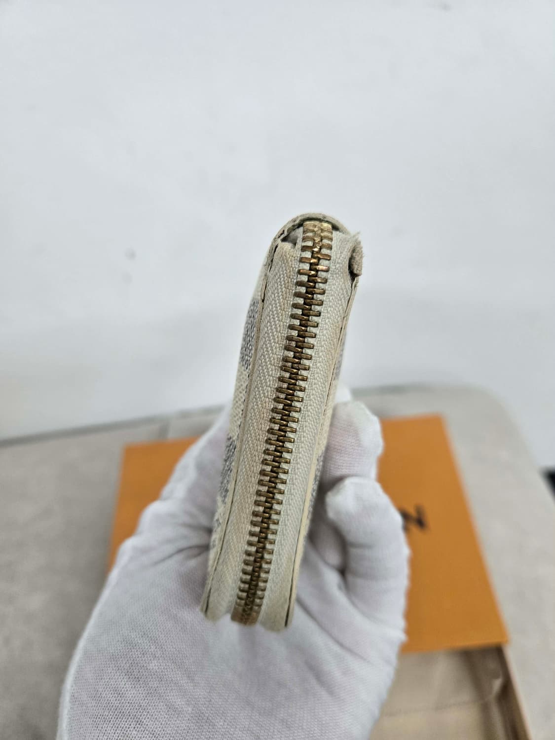 [보증서 정품] 루이비통 다미에 지퍼돌이 장지갑 상품이미지4