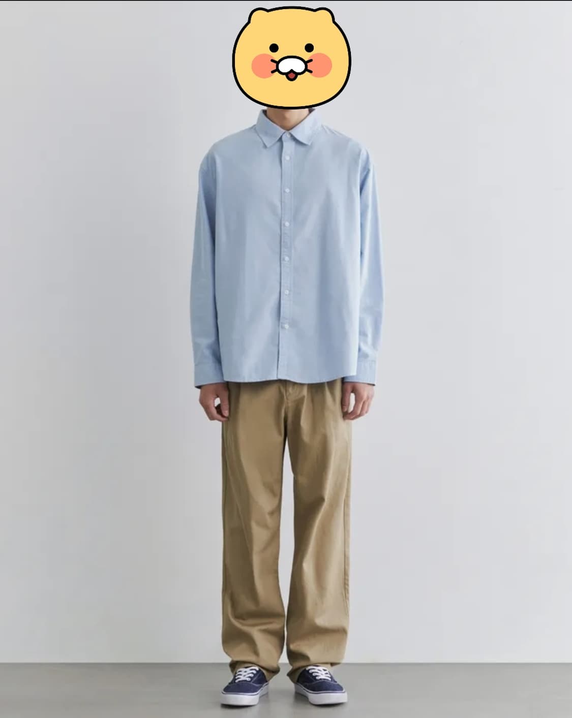 [33] 무신사 스탠다드 원턱 레귤러핏 치노팬츠 베이지 상품이미지1