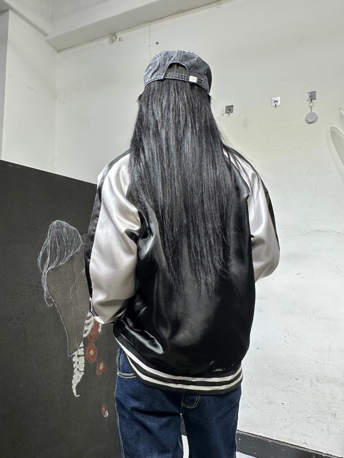 Jpn 일본빈티지 오리엔탈 모 블랙 스카잔 자켓 상품이미지6