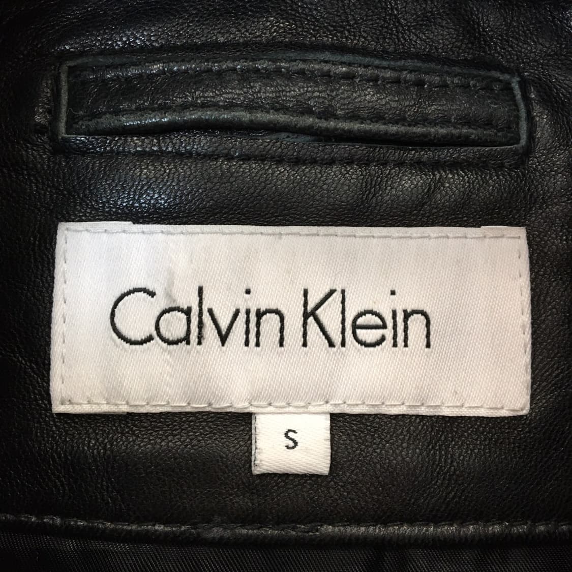 ck 캘빈클라인 가죽 집업자켓 S  상품이미지5