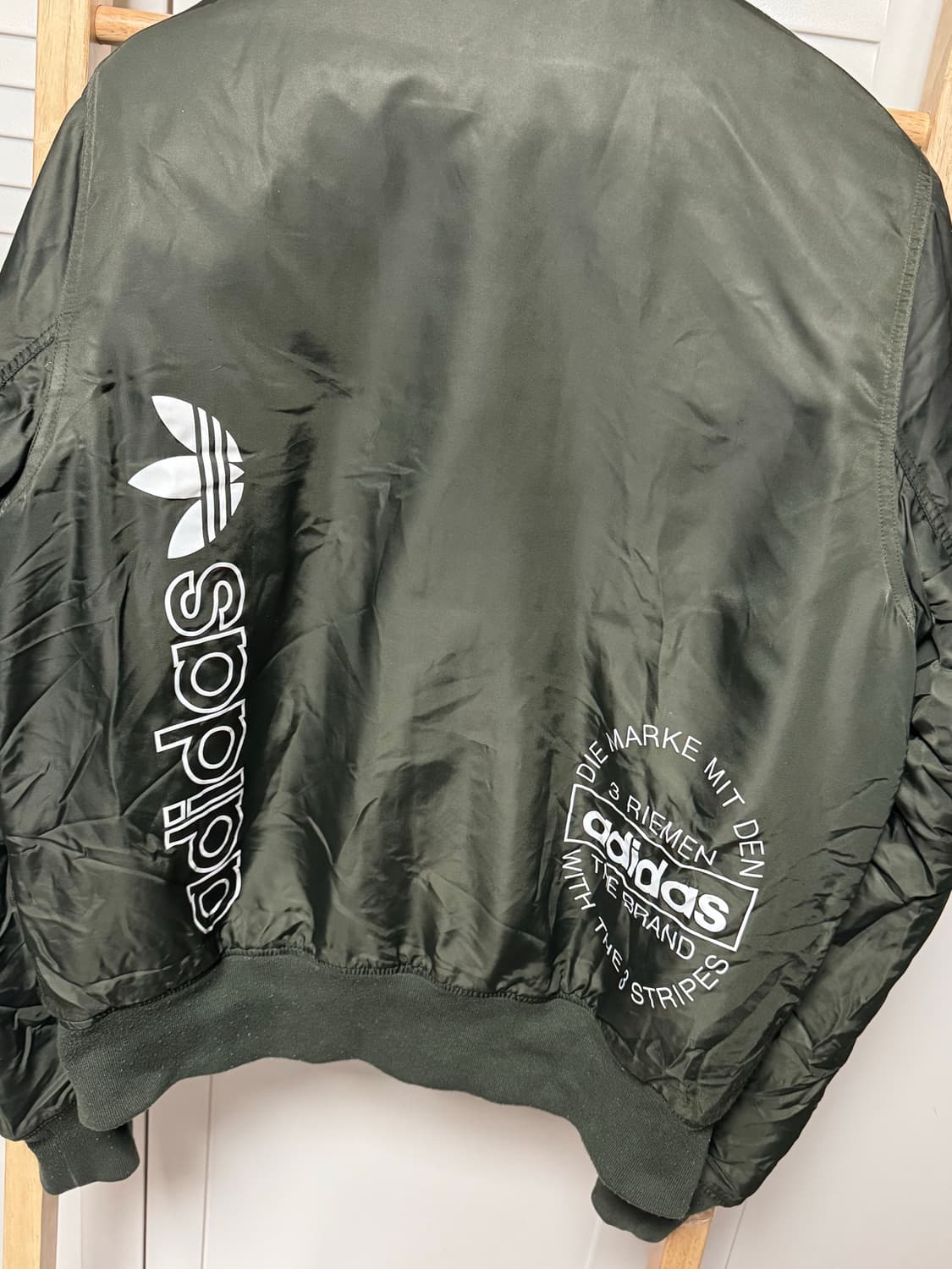 아디다스 카키 MA-1 항공 점퍼 자켓 바람막이 상품이미지3